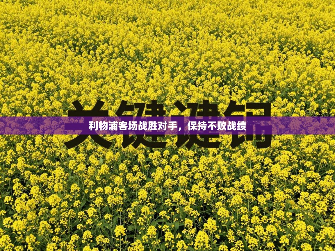 利物浦客场战胜对手，保持不败战绩